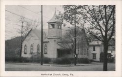 View of Methodist Church Postcard