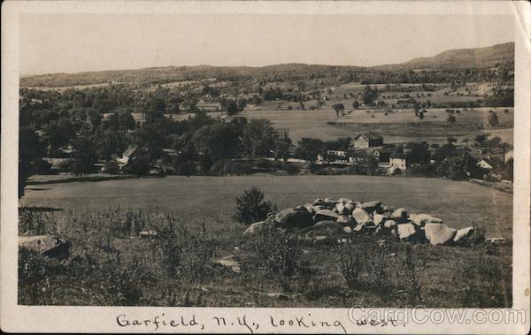 Scenic View Looking West Garfield, NY Postcard