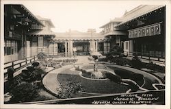 Interior Patio, Japanesse Bungalow, Japanese Gardens Hollywood, CA Postcard Postcard Postcard