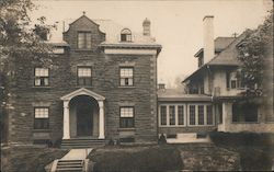 Two Houses connected by Breezeway Buildings Postcard Postcard Postcard