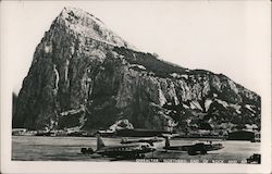 Rock of Gibraltar and Airport Spain Postcard Postcard Postcard