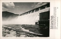 World's Greatest Waterfall, Grand Coulee Dam at Flood British Columbia Canada Postcard Postcard Postcard