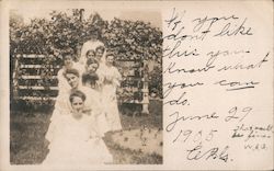 Group of Young Women Postcard