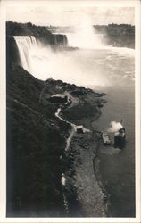 Maid Of The Mist Leaving the Dock, View from Steel Arch Bridge Niagara Falls, NY Postcard Postcard Postcard