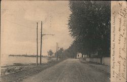 Along the River Road, Marcus Hook Chester, PA Postcard Postcard Postcard