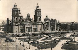 Catedral y Zocalo Mexico Postcard Postcard Postcard