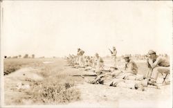 Soldiers at Rifle Range Parris Island, SC World War I Postcard Postcard Postcard