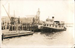 Docking Tugboat Postcard