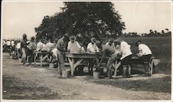 Marines Washing Clothes at Maneuver Grounds Postcard