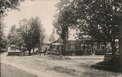 Center of Rural Town Buildings Postcard Postcard Postcard