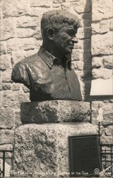 Bust of Will Rogers, Shrine of the Sun Postcard