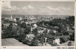 Aerial View of Singapore Southeast Asia Postcard Postcard Postcard