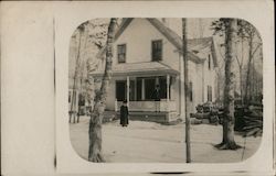 House in Winter East Millinocket, ME Postcard Postcard Postcard