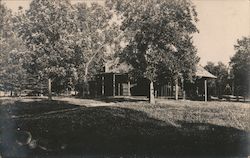 Large Log Cabin Postcard