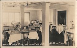 Dining Room, Summit House Postcard