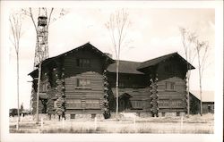 Log Cabin Lodge Postcard