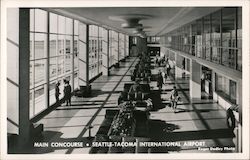 Main Concourse, Seattle-Tacoma International Airport Washington Postcard Postcard Postcard