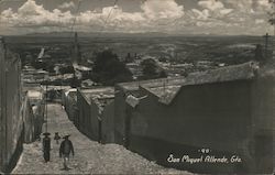 Looking Down Over Town San Miguel Allende, GT Mexico Postcard Postcard Postcard