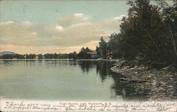 Point Breeze, Lake Wentworth Wolfeboro, NH Postcard