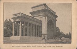 Earthquake Ruins Music Stand, Golden Gate Park San Francisco, CA Postcard Postcard Postcard