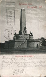 Lincoln Monument Springfield, IL Postcard Postcard Postcard