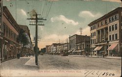 North Street, lookign South Pittsfield, MA Postcard Postcard Postcard