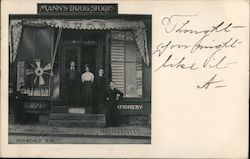 Mann's Drug Store Hinsdale, NH Postcard Postcard Postcard