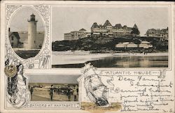 Atlantic House, Long Island Light, Bathers at Nantasket Postcard