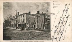 Washington, Corner Warren Street, Roxbury. In 1869 Boston, MA Postcard Postcard Postcard