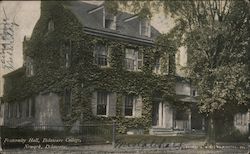 Fraternity Hall, Delaware College Postcard