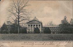 Main Entrance, N. J. State Hospital Trenton, NJ Postcard Postcard Postcard