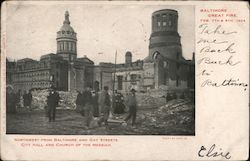 Baltimore Great Fire Feb 7th & 8th, 1904 Maryland Postcard Postcard Postcard