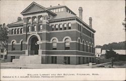 Wallace Library and Art Building Postcard