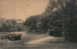 Falls, Charles River Postcard