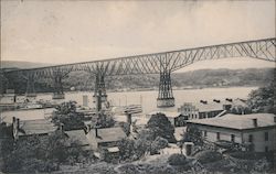 Poughkeepsie Bridge - Albany Day Line New York Postcard Postcard Postcard