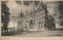 The Capitol From Washington Avenue Albany, NY Postcard Postcard Postcard