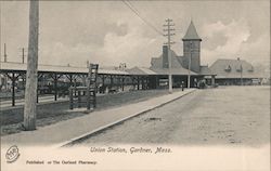 Union Station Gardner, MA Postcard Postcard Postcard