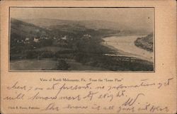 View from the "Lone Pine" North Mehoopany, PA Postcard Postcard Postcard