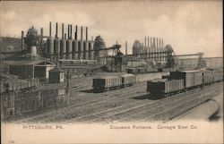 Duquesne Furnaces, Carnegie Steel Co. Postcard