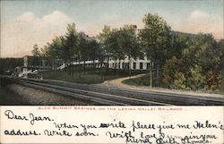 Glen Summit Springs, on the Lehigh Valley Railroad Pennsylvania Postcard Postcard Postcard