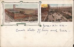 Factories of Libby, McNeill & Libby; Union Stock Yards Postcard