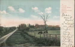 Typical Country Home. Aurora, Elgin & Chicago Railway Postcard