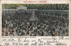 Coliseum Garden Chicago, IL Postcard Postcard Postcard