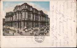 City Hall and Court House Postcard