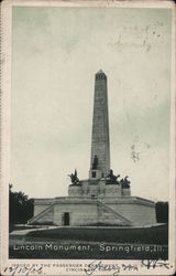 Lincoln Monument Springfield, IL Postcard Postcard Postcard