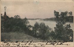 Rock River, North from Country Club Postcard