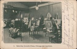 Saturday Juvenile Class, Chicago Art Institute Illinois Frederick O. Bemm Postcard Postcard Postcard