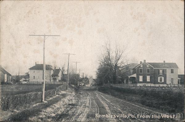 Kemblesville Pennsylvania From The West Postcard   Card00353 Fr 