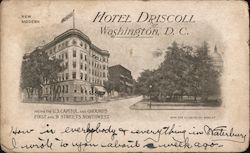 Hotel Driscoll - Facing the U.S. Capitol and Grounds, First and B. Streets Northwest Washington, DC Washington DC Postcard Postc Postcard