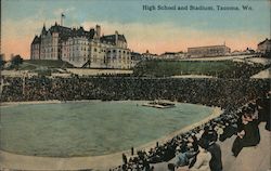 High School and Stadium Tacoma, WN Canada Misc. Canada Postcard Postcard Postcard